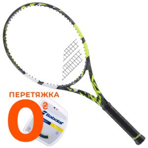 Ракетка Babolat Pure Aero 100 (300g) Grey Yellow White