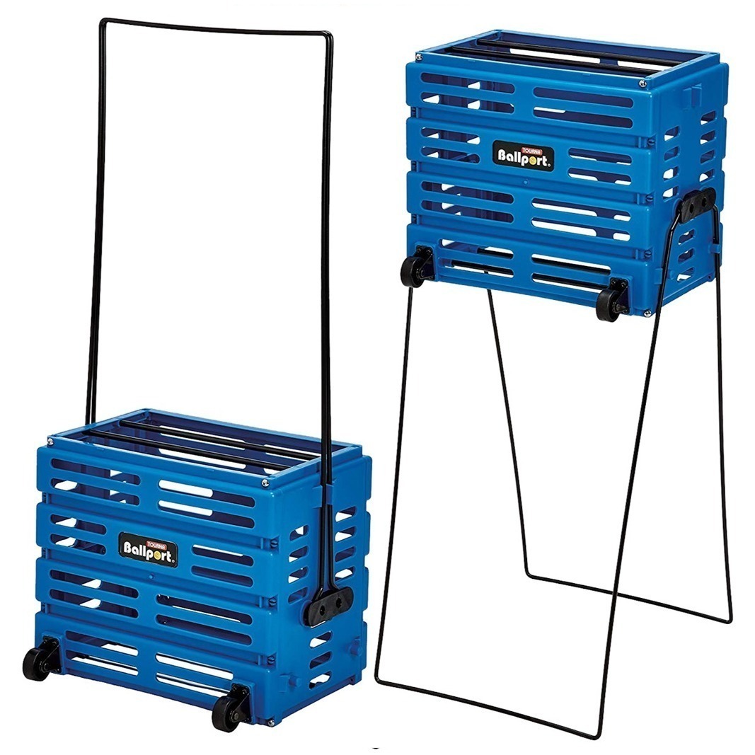 Кошик Tourna Unique Ballport Blue на 80 м'ячів з колесами