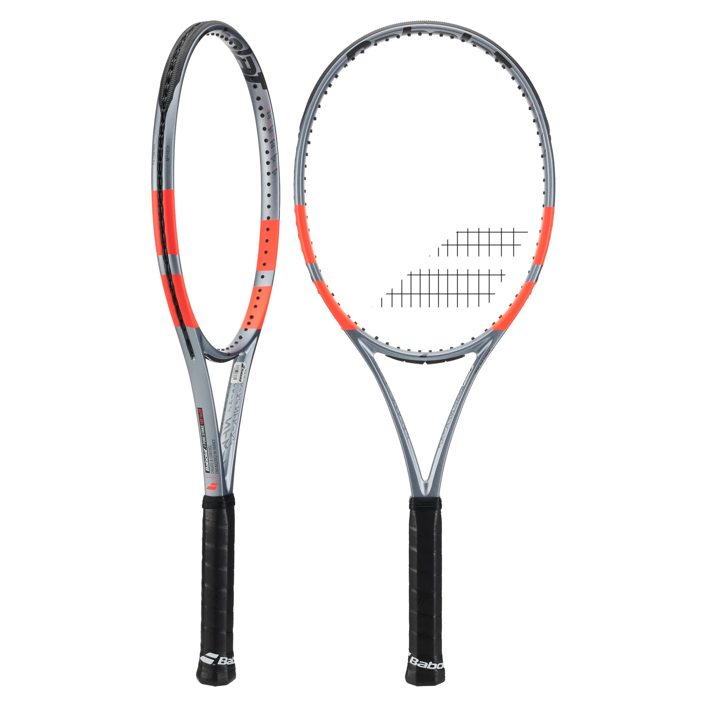 Ракетка Babolat Pure Strike 100 16/20 (305g) Gen 4 Grey/Fluo Strike