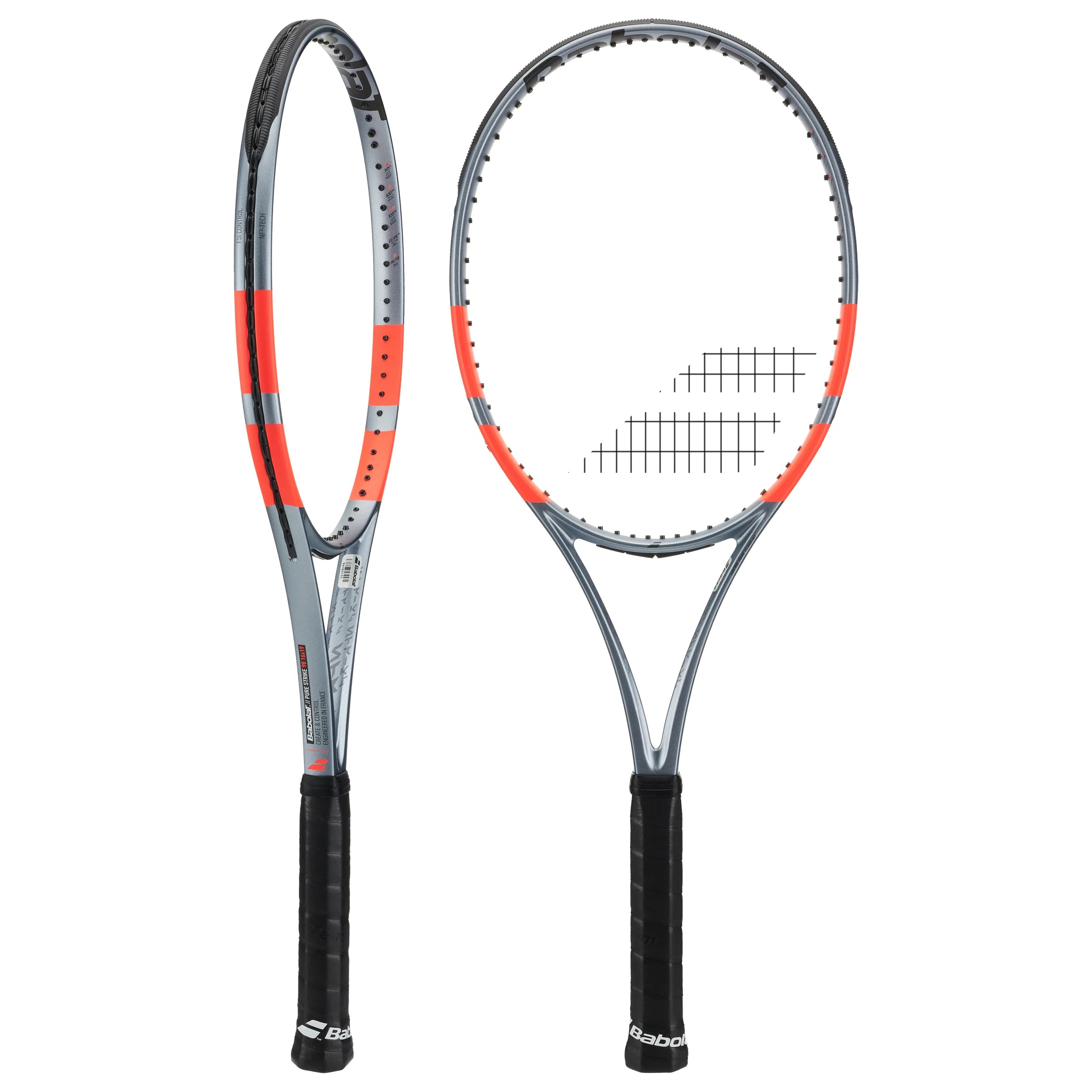 Ракетка Babolat Pure Strike 98 16/19 (305g) Gen 4 Grey/Fluo Strike