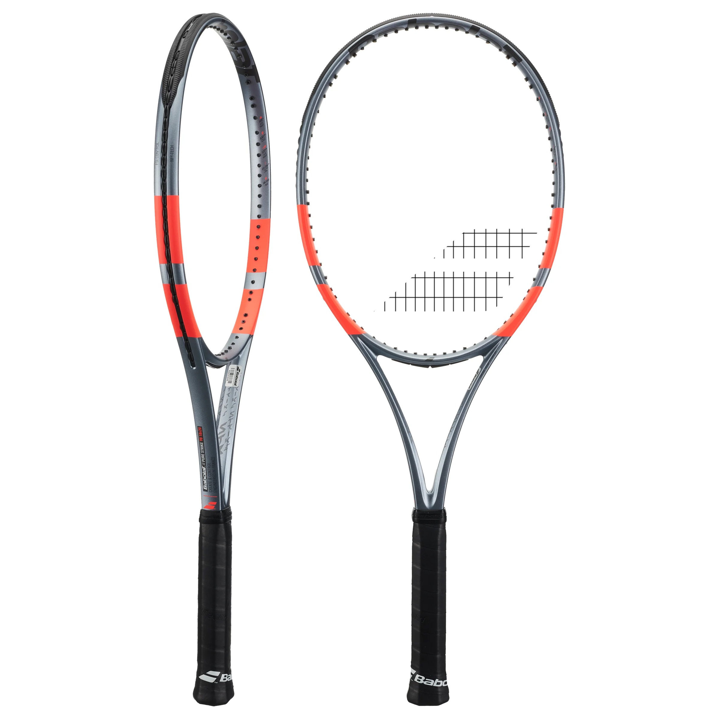 Ракетка Babolat Pure Strike 98 18/20 (305g) Gen 4 Grey/Fluo Strike