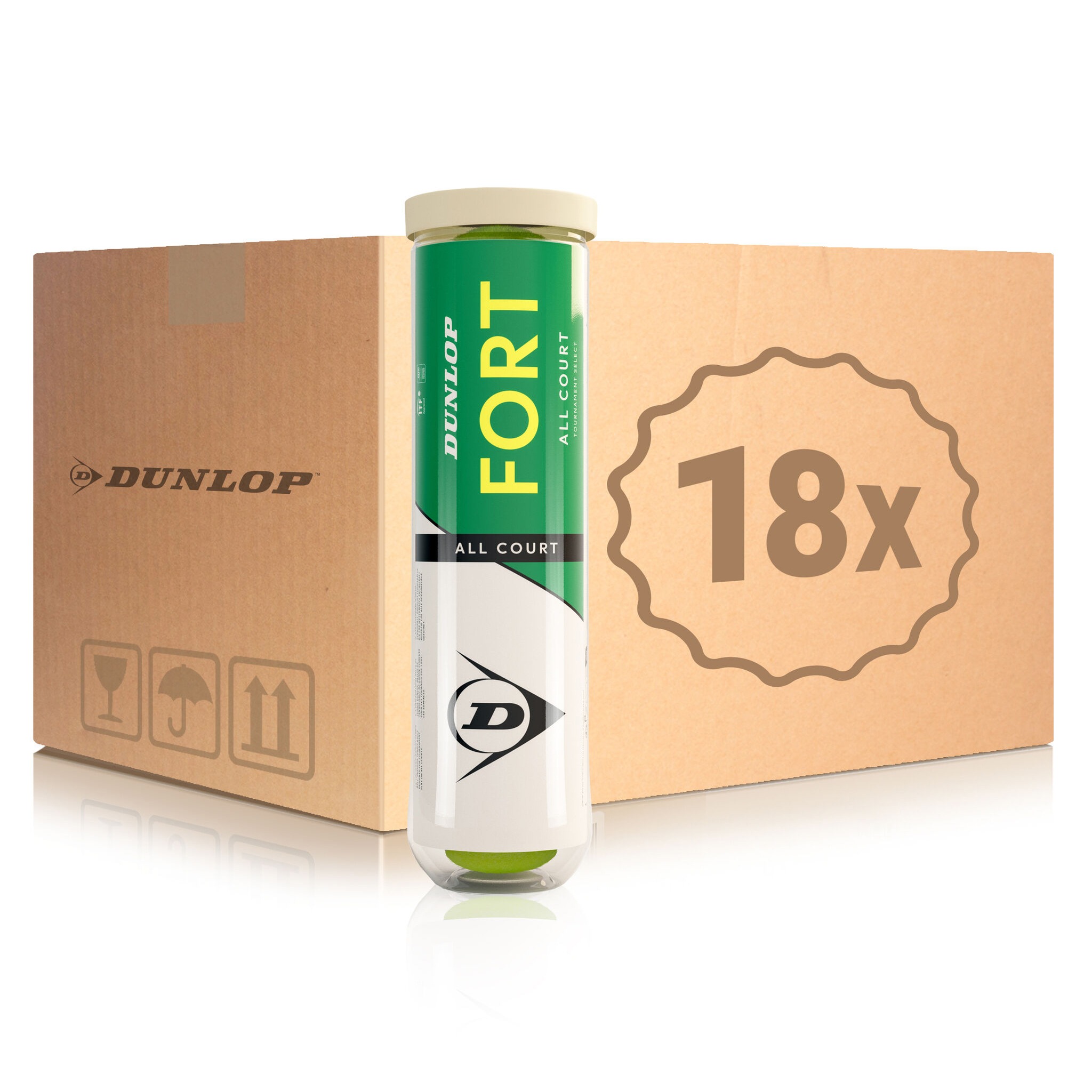 М'ячі тенісні Dunlop Fort 4B Box