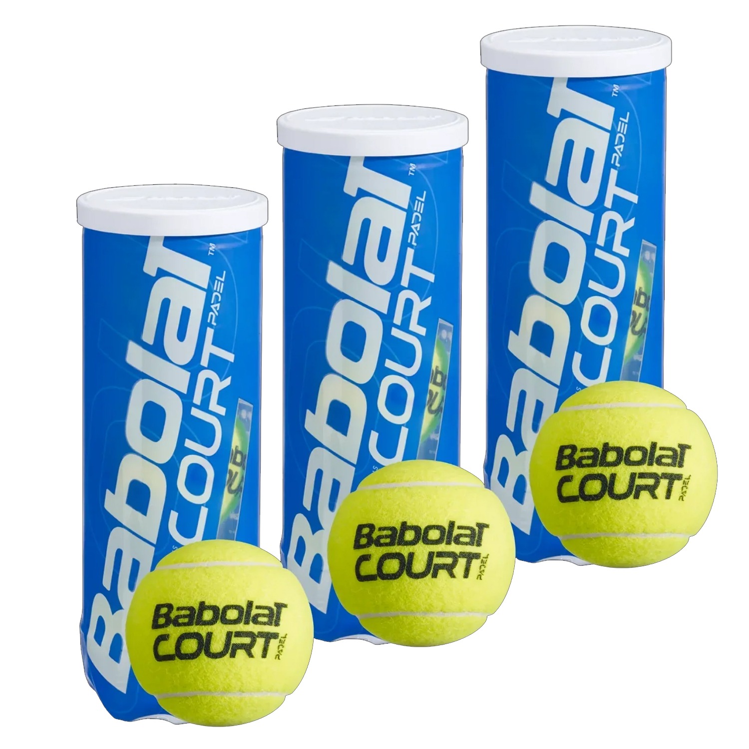 М’ячі для падел тенісу Babolat Court Padel 3 ball