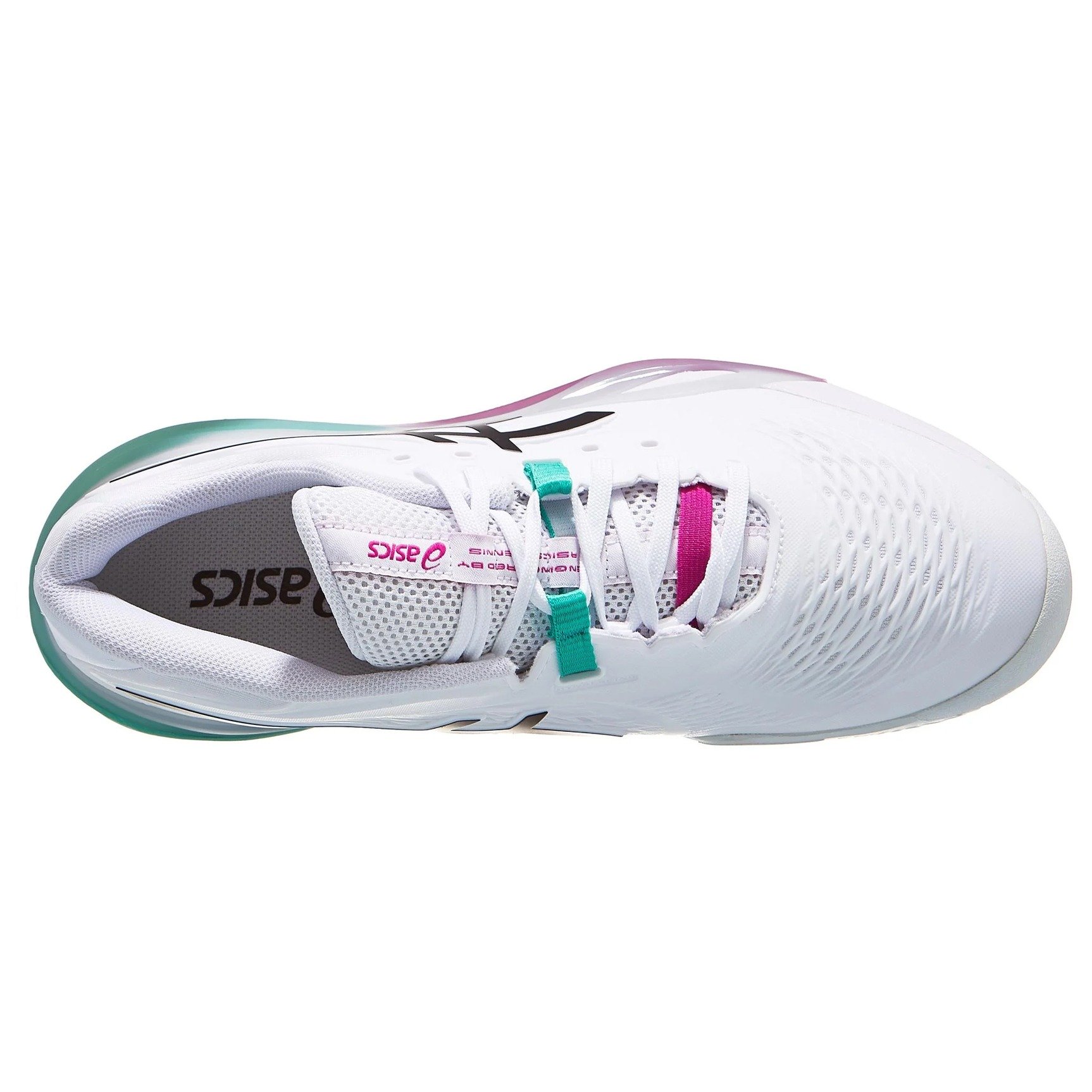 Кросівки чоловічі Asics Gel Resolution X Clay White/Aurora Green