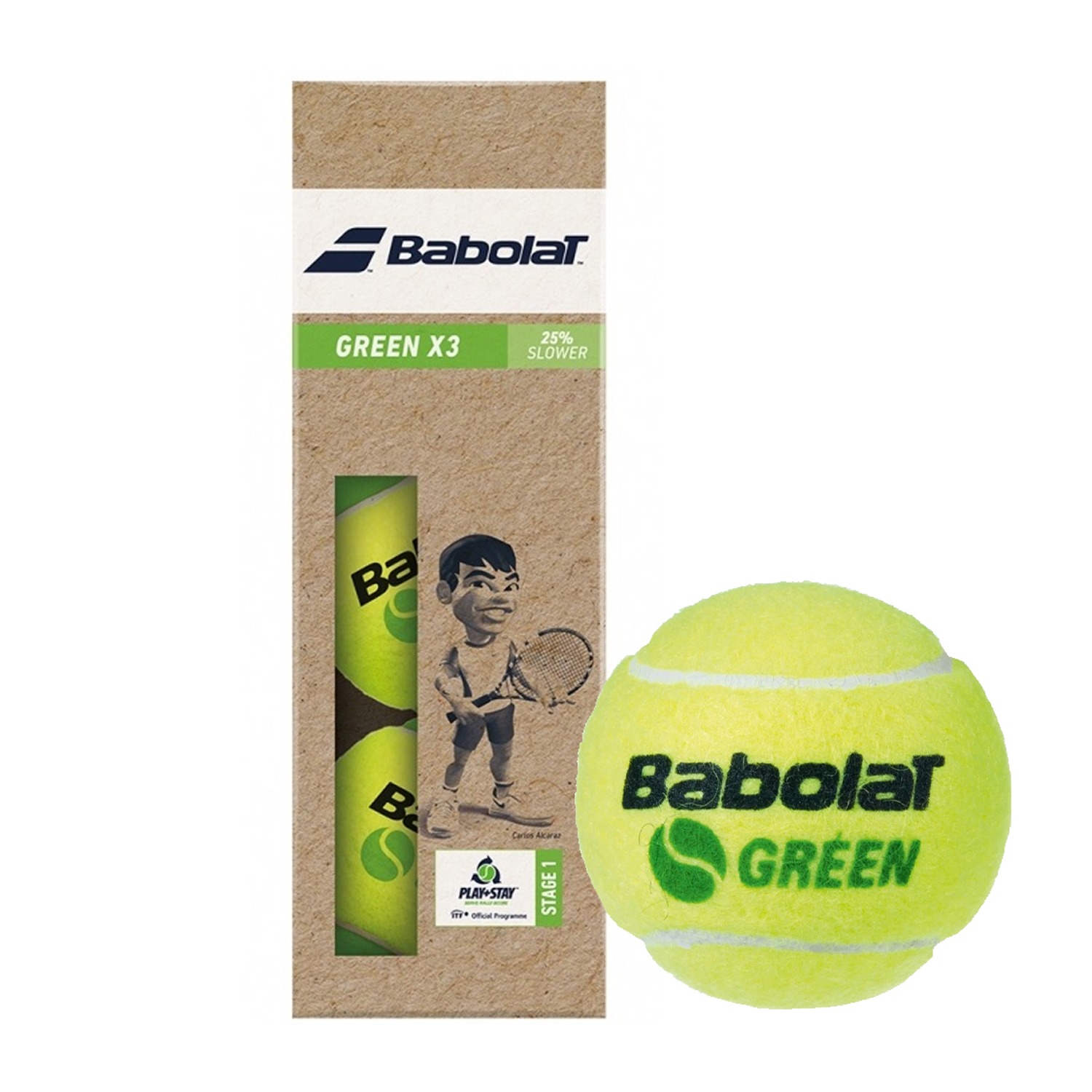 М’ячі тенісні Babolat Green All Court X3