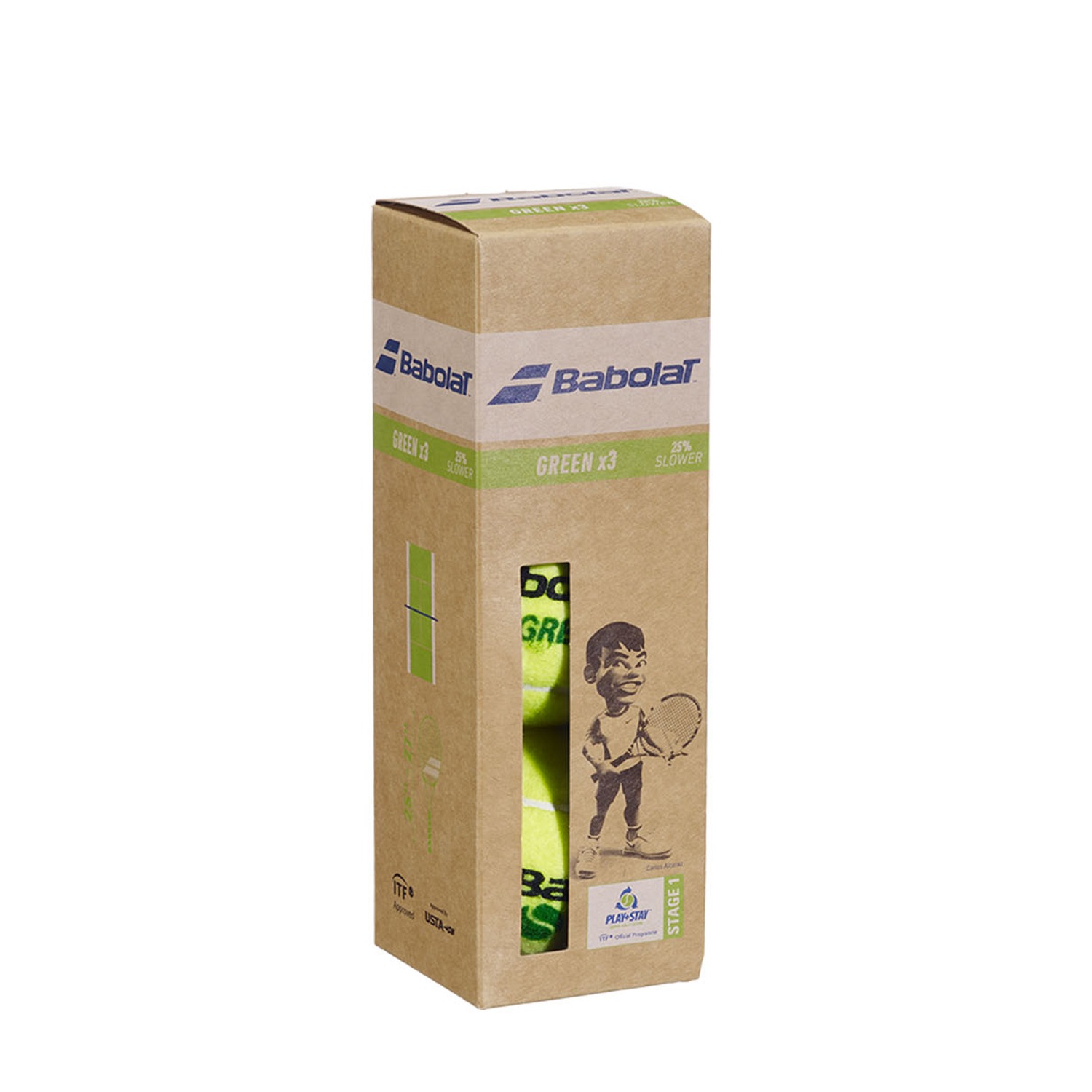 М'ячі тенісні Babolat Green All Court X3