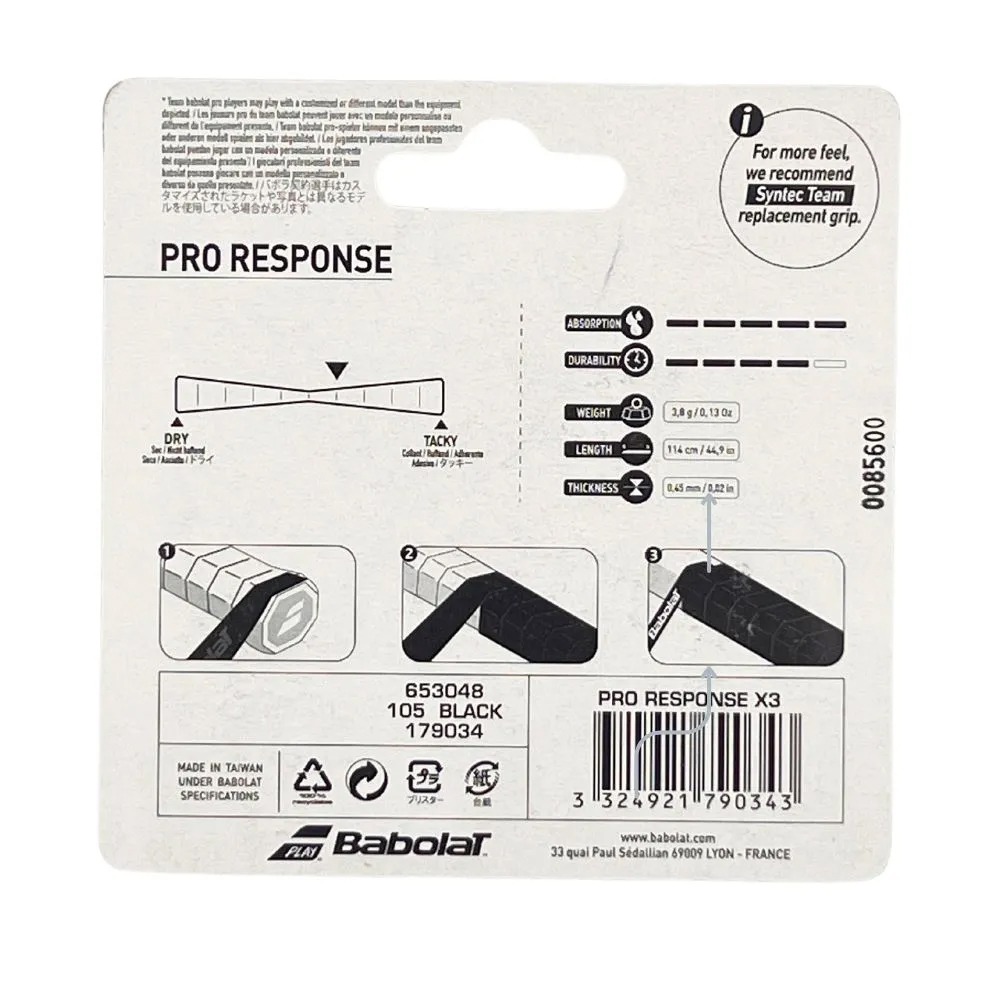 Намотки Babolat Pro Response X3