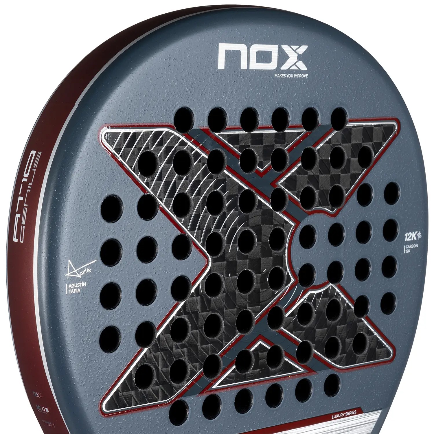 Ракетка для падел тенісу NOX AT10 GENIUS 12K AGUSTIN TAPIA 2025