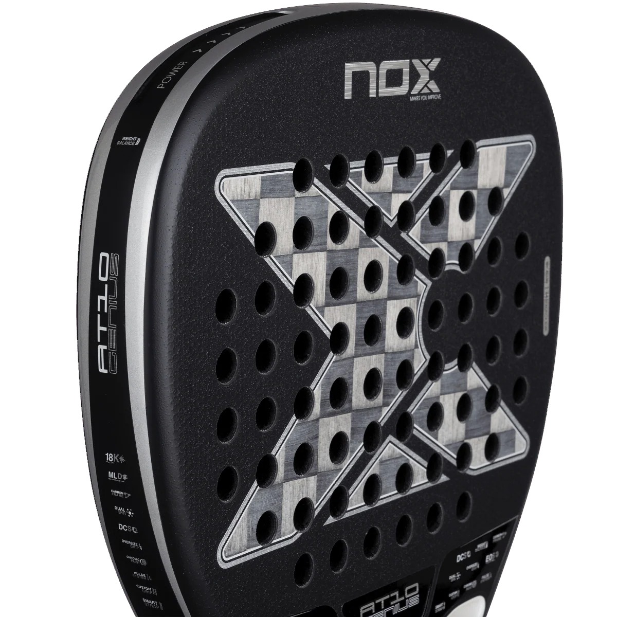Ракетка для падел тенісу NOX AT10 GENIUS ATTACK 18K ALUM BY AGUSTIN TAPIA