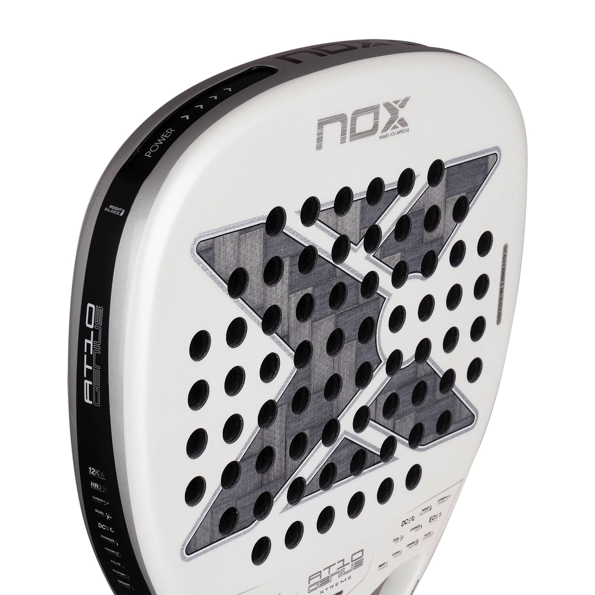 Ракетка для падел тенісу NOX AT10 GENIUS ATTACK 12K ALUM XTREM AGUSTIN TAPIA 2026