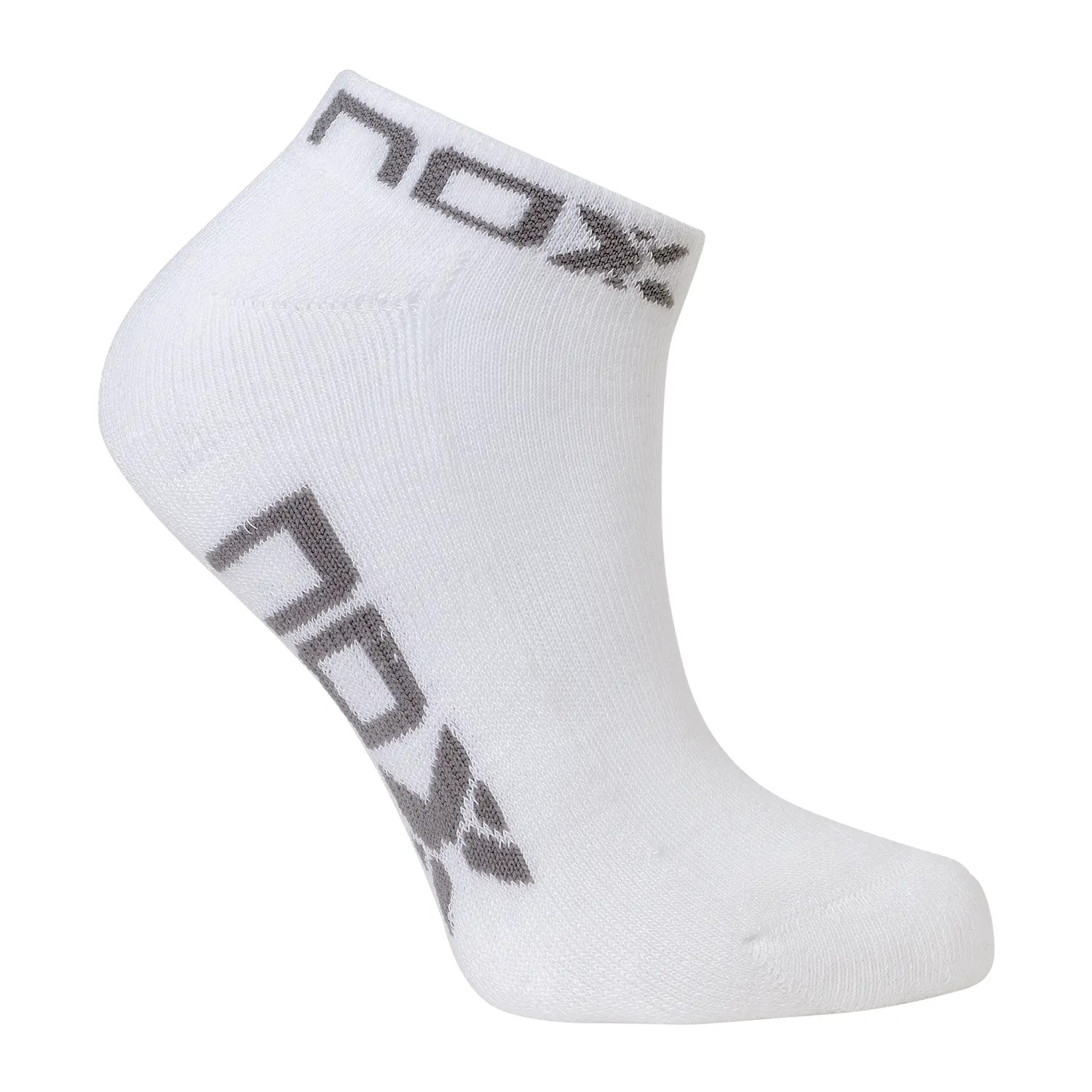 Шкарпетки NOX TOBILLEROS MUJER BLANCO LOGO GRIS